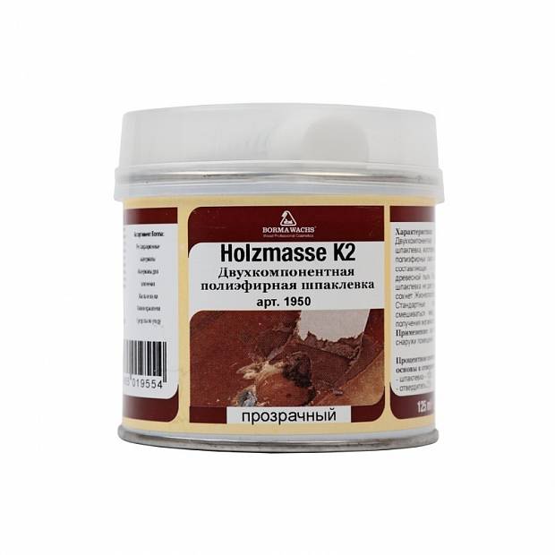 Шпаклевка полиэф.Holzmasse 2K (750мл) цв. 59 (средний орех), шт